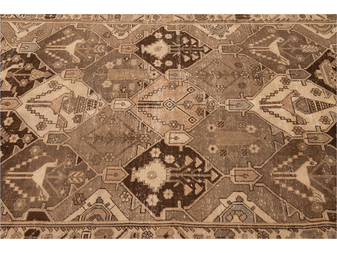 Mid 20th Century Vintage Bakhtiari Rug 5 X 10