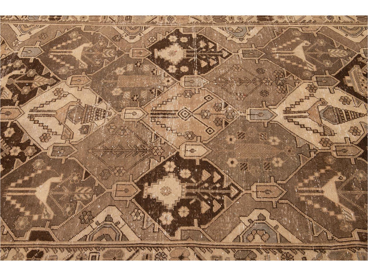 Mid 20th Century Vintage Bakhtiari Rug 5 X 10