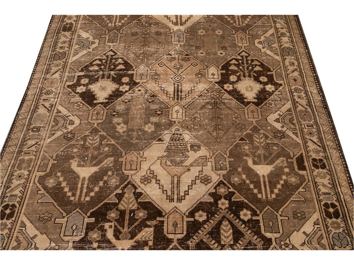 Mid 20th Century Vintage Bakhtiari Rug 5 X 10