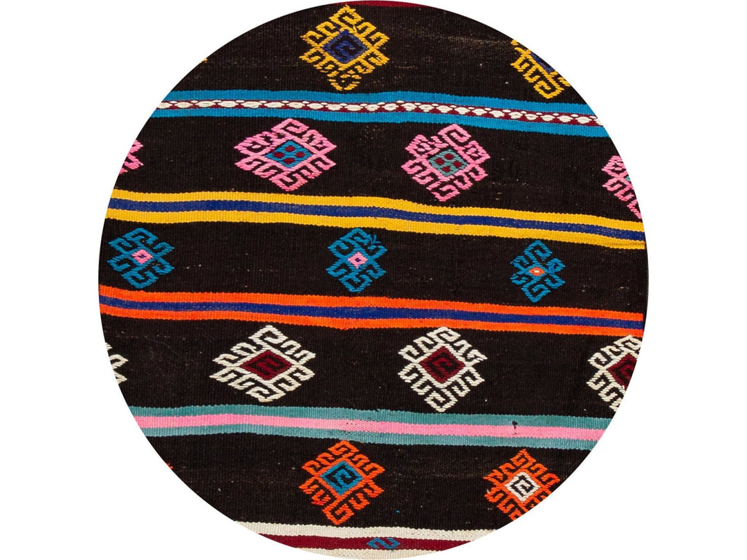 Vintage Kilim Wool Runner  3 X 10