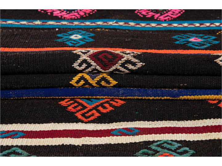 Vintage Kilim Wool Runner  3 X 10