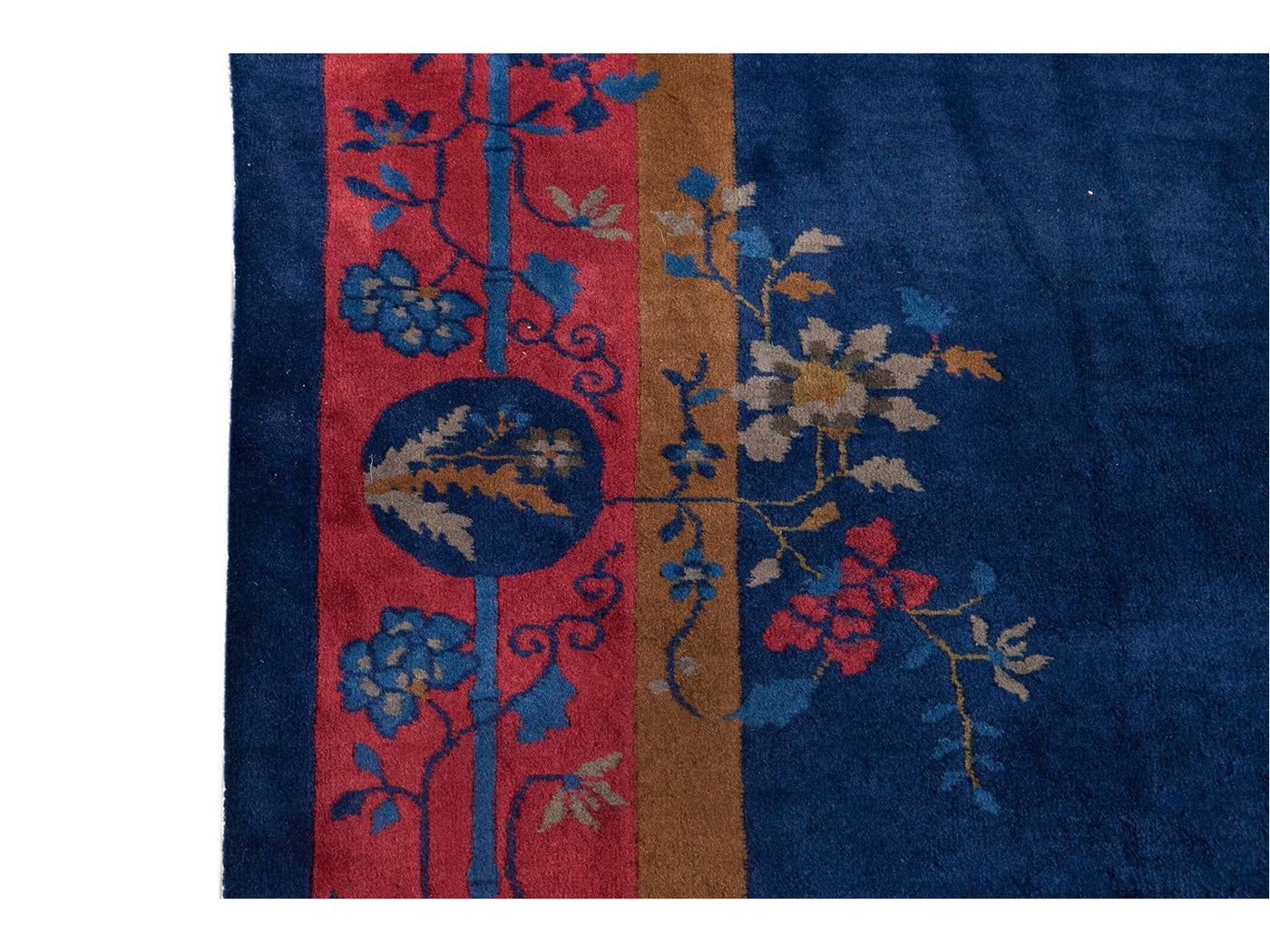 Antique Chinese Art Deco Wool Rug 9 X 11