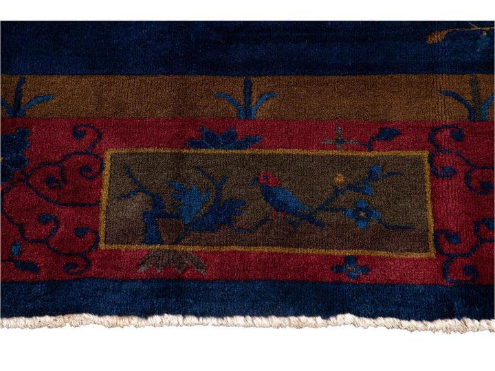 Antique Chinese Art Deco Wool Rug 9 X 11