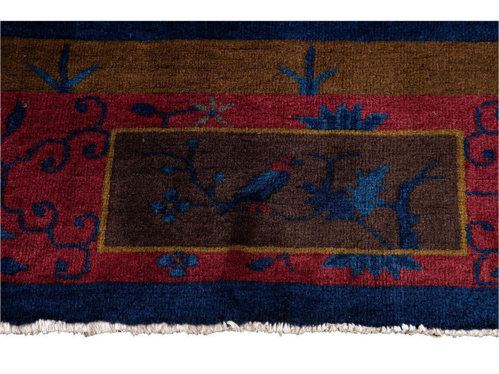 Antique Chinese Art Deco Wool Rug 9 X 11