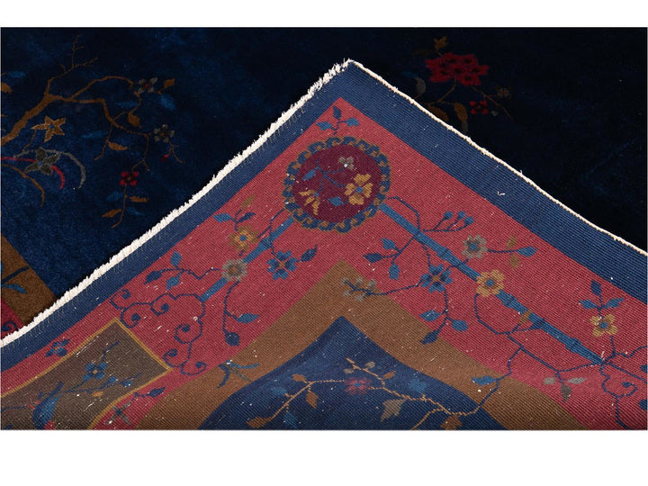 Antique Chinese Art Deco Wool Rug 9 X 11