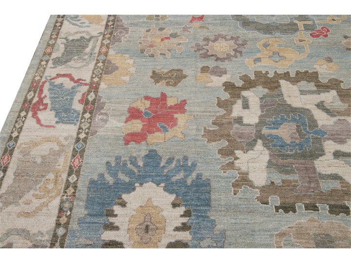 Modern Sultanabad Wool Rug 10 X 14