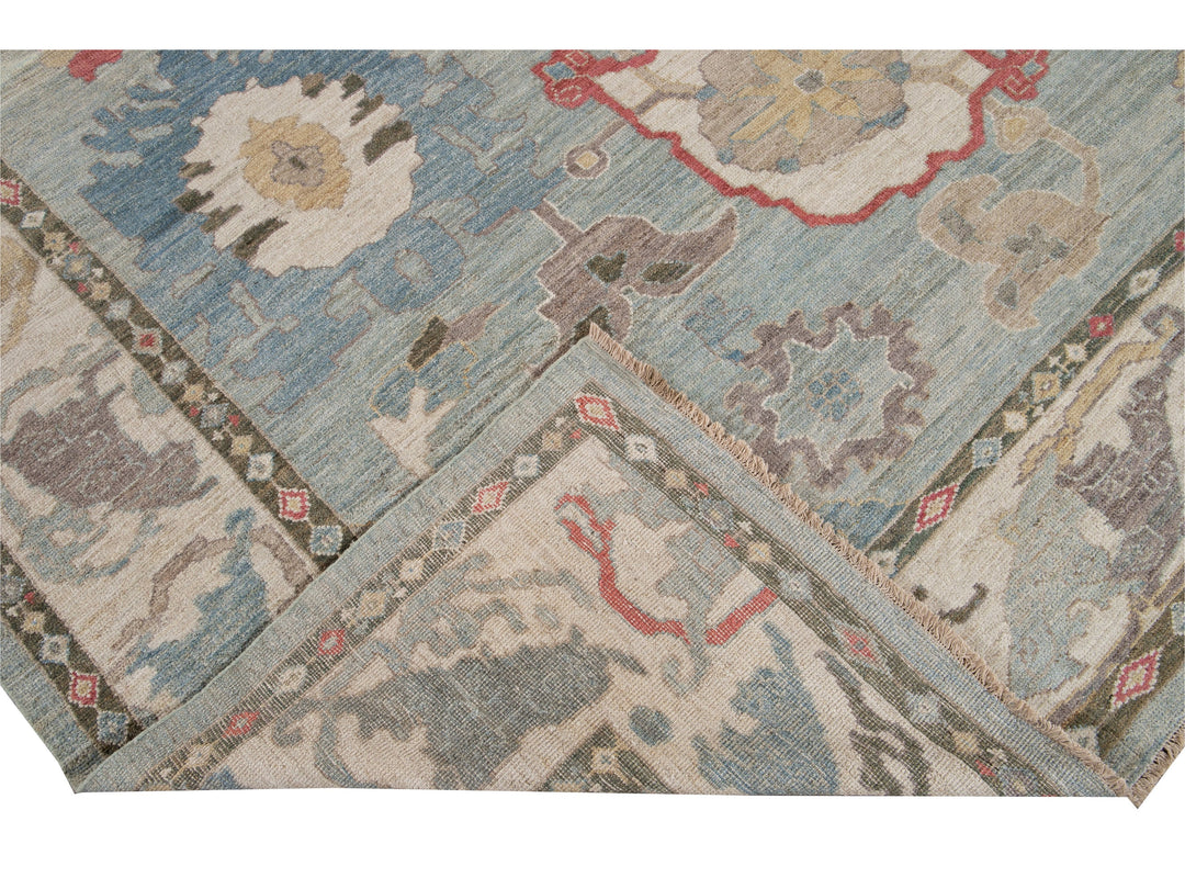 Modern Sultanabad Wool Rug 10 X 14