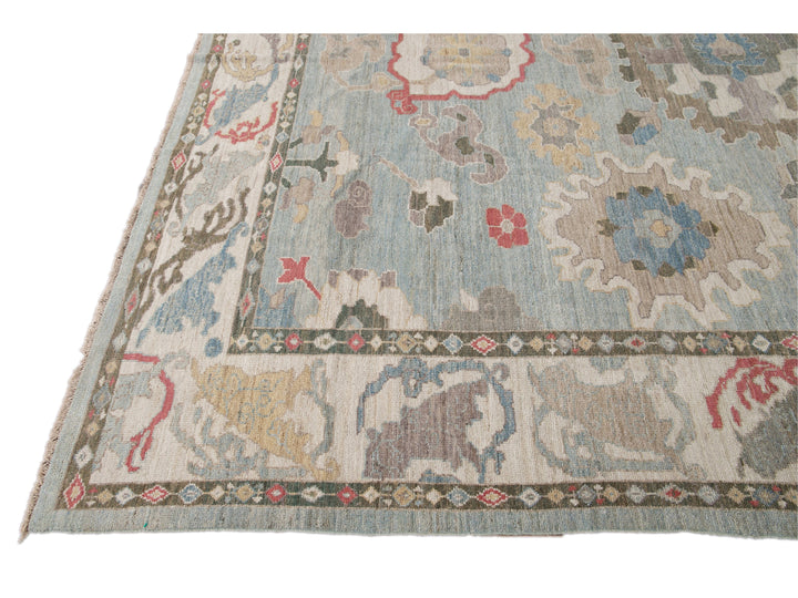 Modern Sultanabad Wool Rug 10 X 14