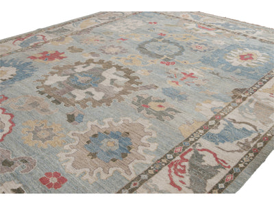 Modern Sultanabad Wool Rug 10 X 14