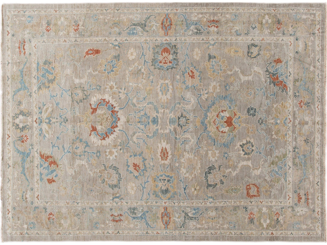 Modern Sultanabad Wool Rug 9 X 11