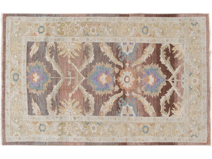 Modern Sultanabad Wool Rug 6 X 10