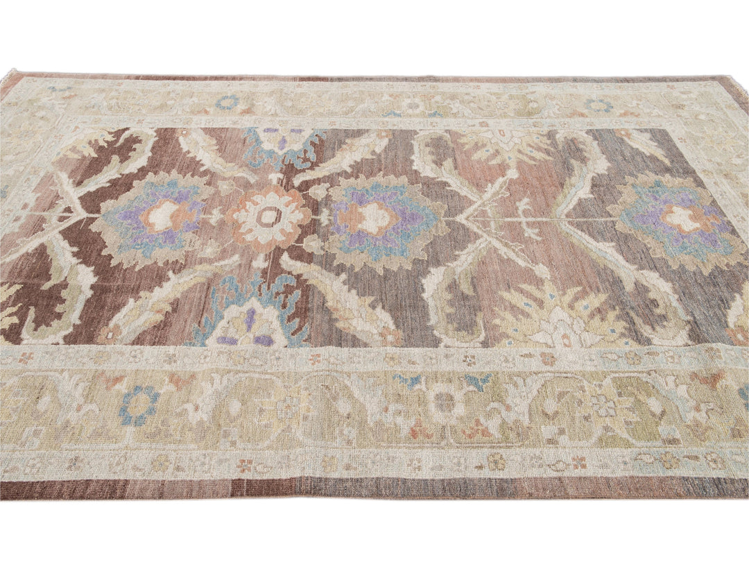 Modern Sultanabad Wool Rug 6 X 10