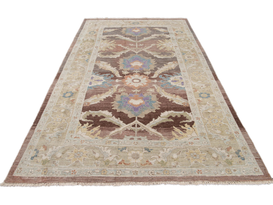 Modern Sultanabad Wool Rug 6 X 10