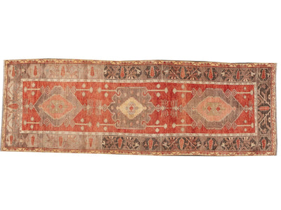 Mid 20th Century Vintage Anatolian Wool Runner Rug, 4 X 1-