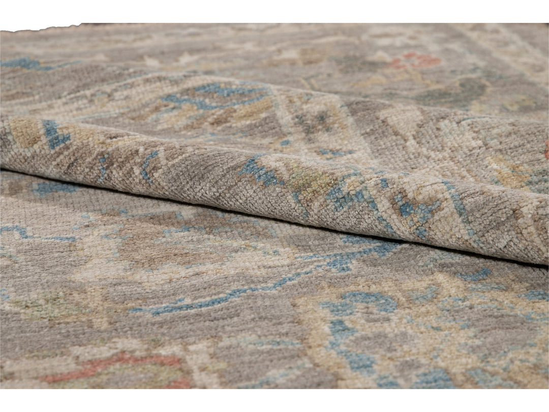 Modern Sultanabad Square Wool Rug 8 X 9