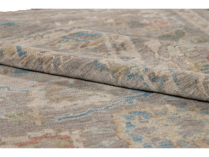 Modern Sultanabad Square Wool Rug 8 X 9