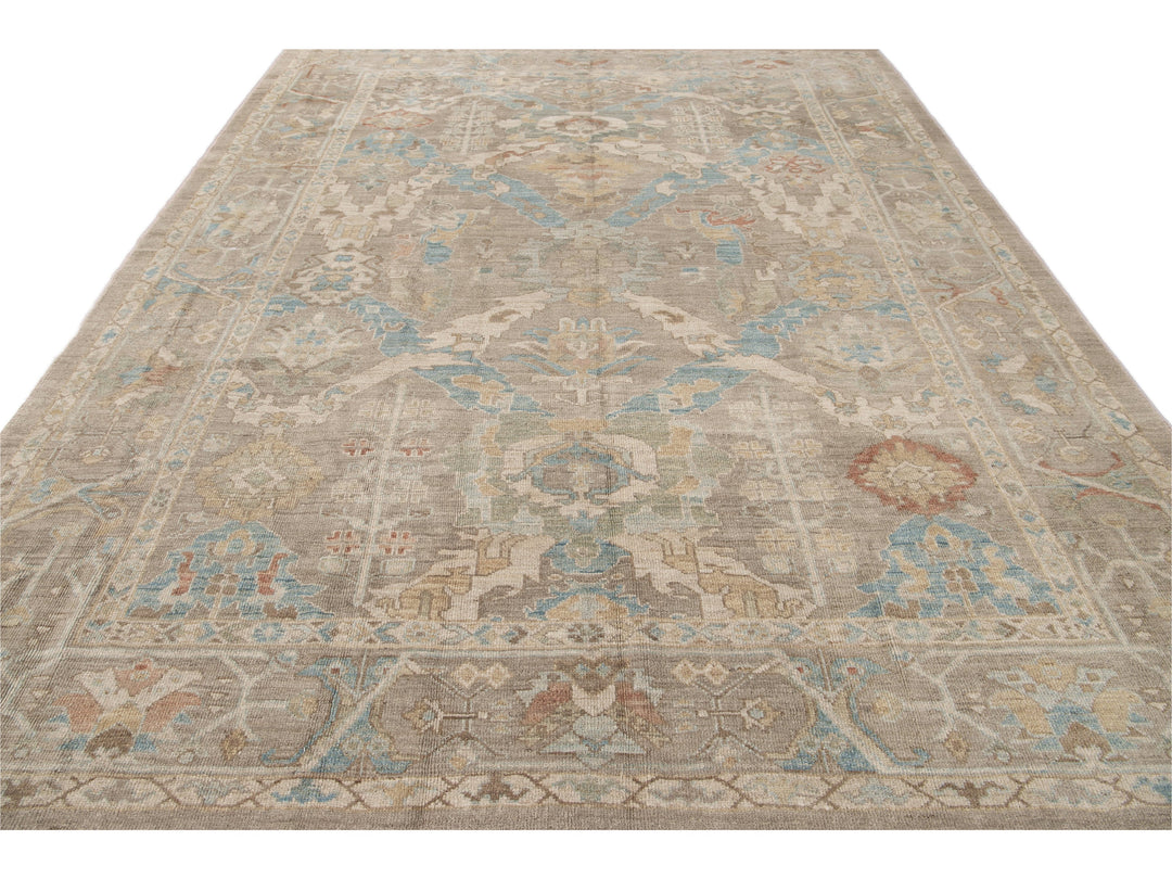 Modern Sultanabad Wool Rug 9 X 12