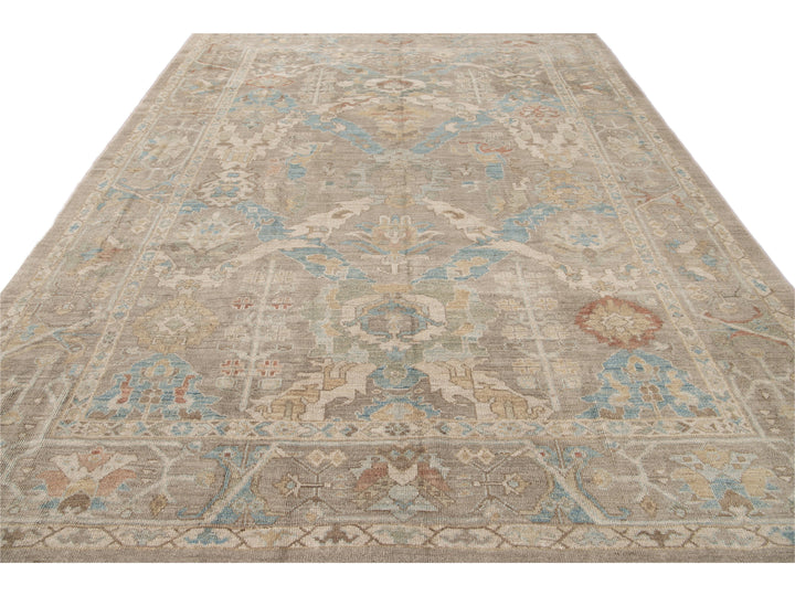 Modern Sultanabad Wool Rug 9 X 12