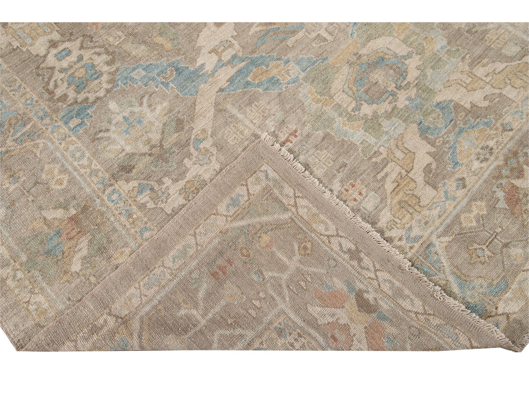 Modern Sultanabad Wool Rug 9 X 12