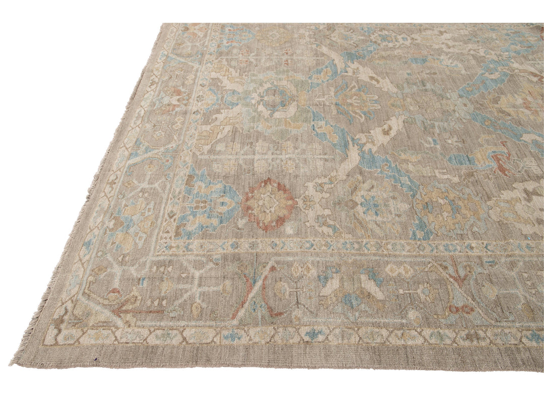 Modern Sultanabad Wool Rug 9 X 12