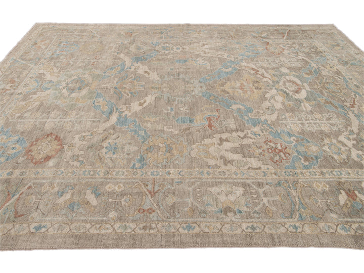 Modern Sultanabad Wool Rug 9 X 12