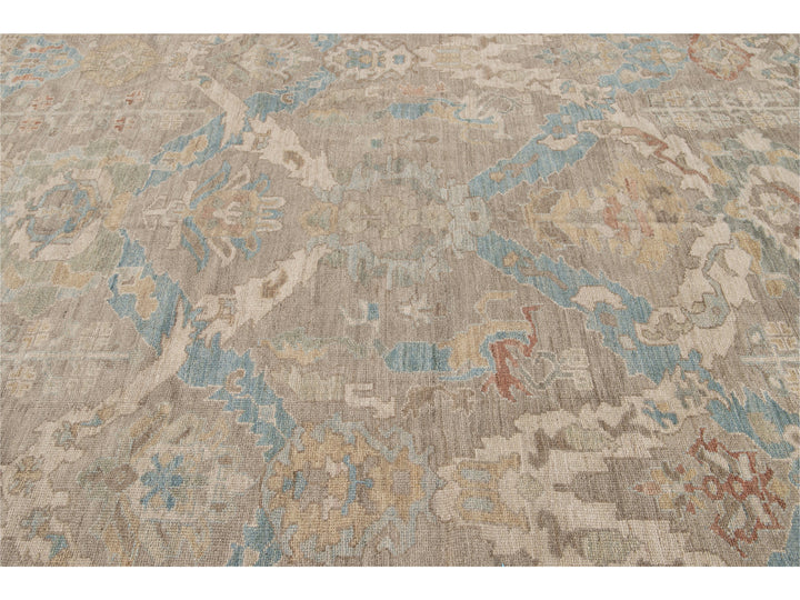 Modern Sultanabad Wool Rug 9 X 12
