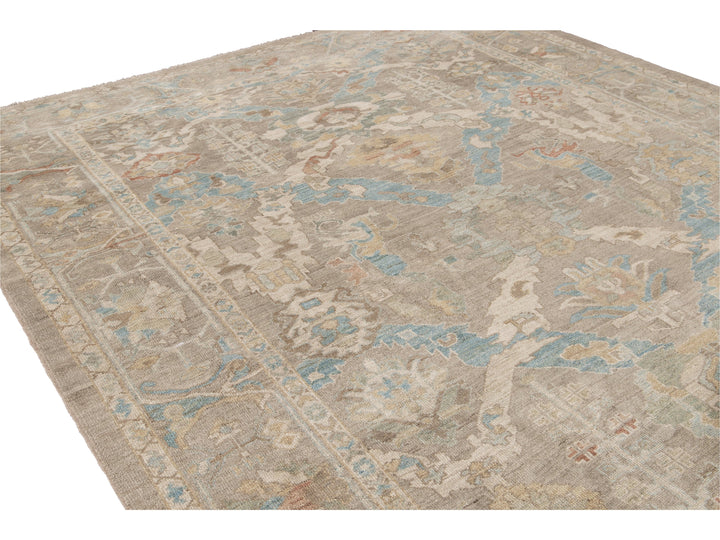 Modern Sultanabad Wool Rug 9 X 12