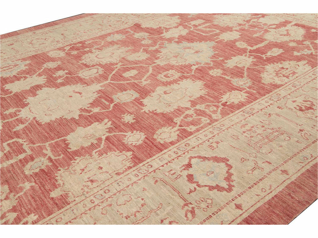 Modern Oushak Wool Oversize Rug 12 X 18