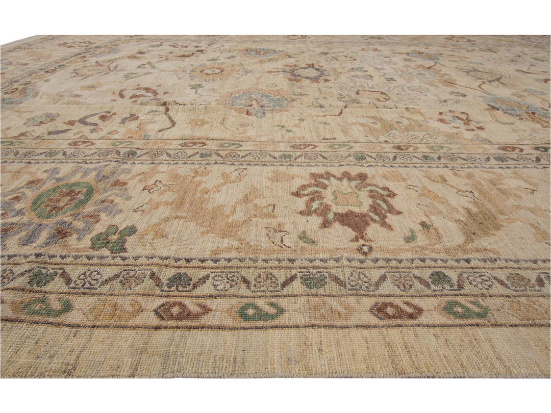 Modern Sultanabad Oversize Wool Rug 12 X 16