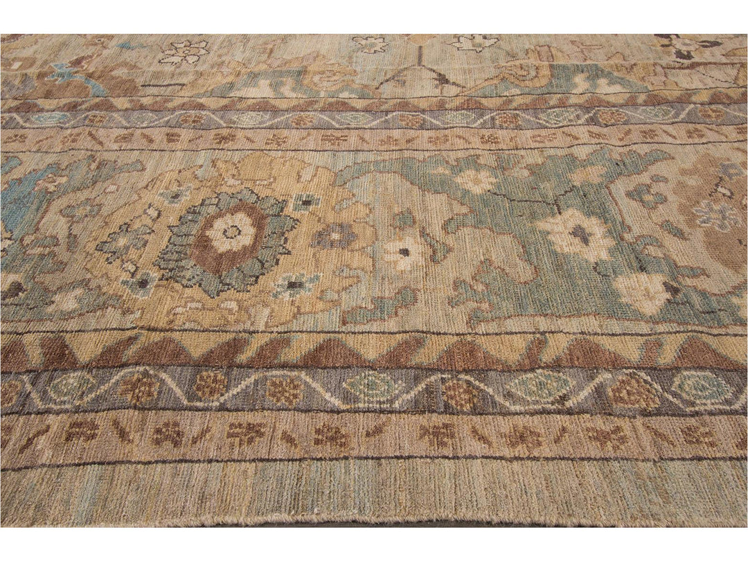 Contemporary Sultanabad Oversize Wool Rug 13 X 20