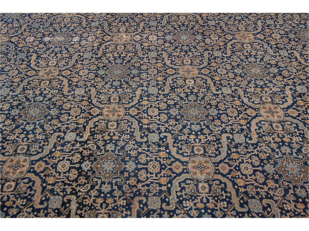 Antique Persian Tabriz Wool Rug 12 X 19