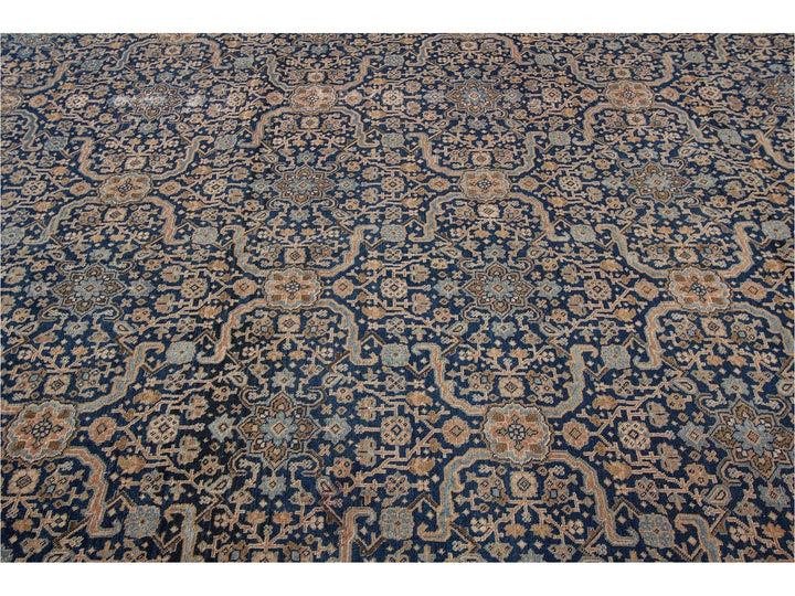 Antique Persian Tabriz Wool Rug 12 X 19