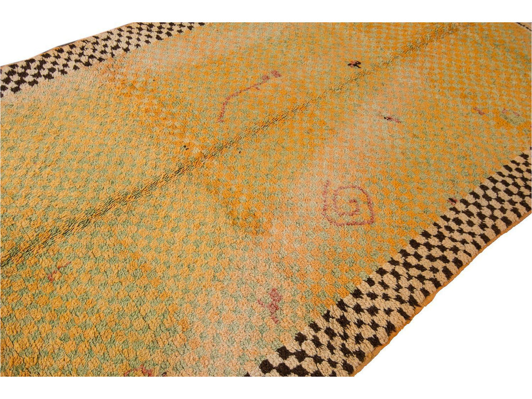 Vintage Moroccan Wool Rug 6 X 10