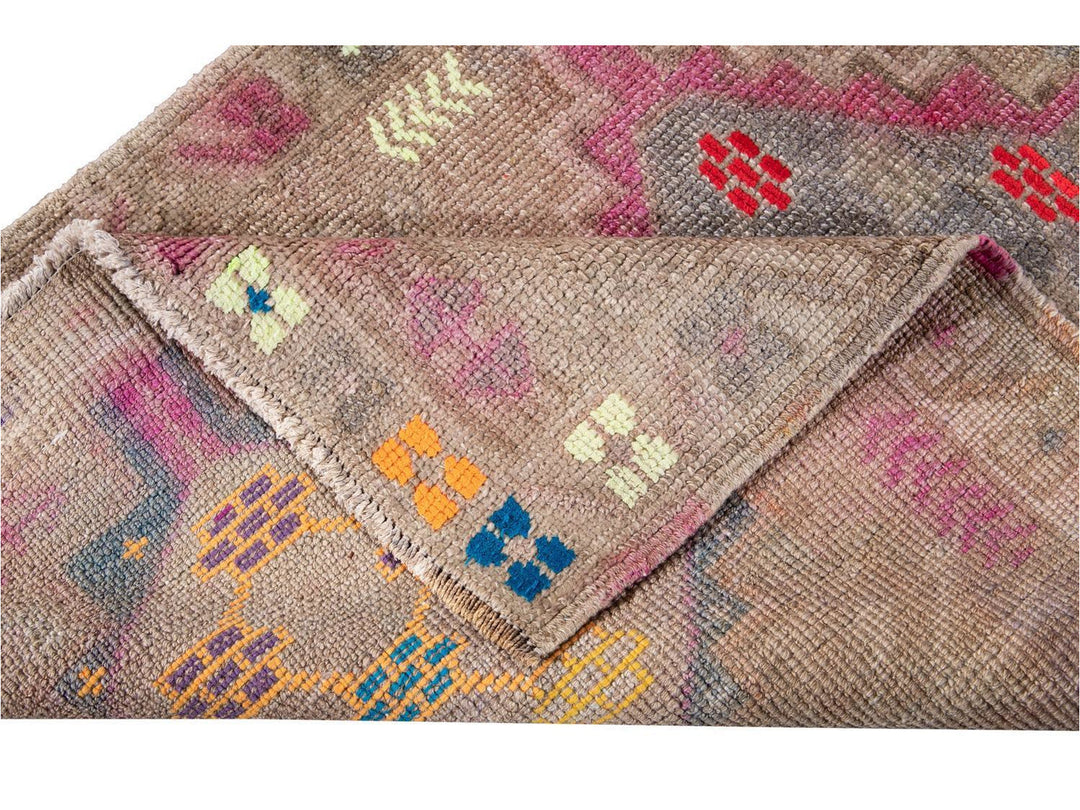 Mid-20th Century Vintage Turkish Wool Runner Rug 3 X 11