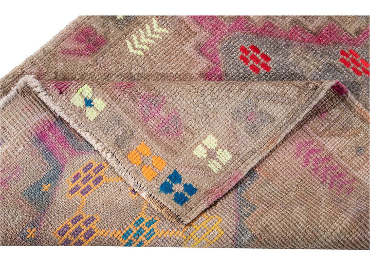Mid-20th Century Vintage Turkish Wool Runner Rug 3 X 11