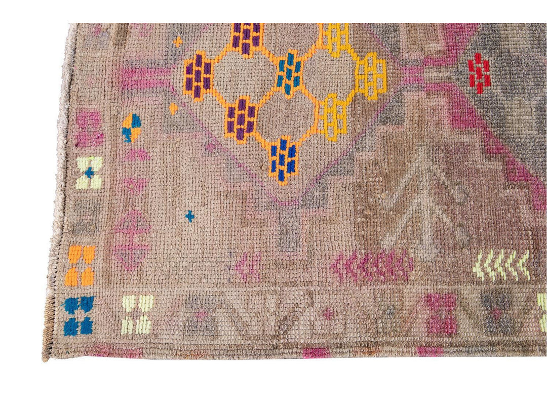 Mid-20th Century Vintage Turkish Wool Runner Rug 3 X 11