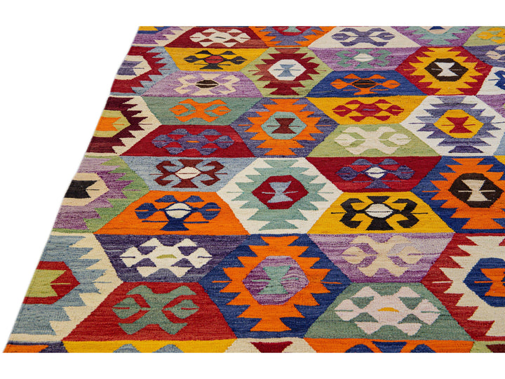Vintage Turkish Wool Rug 9 X 12
