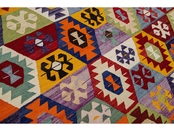 Vintage Turkish Wool Rug 9 X 12
