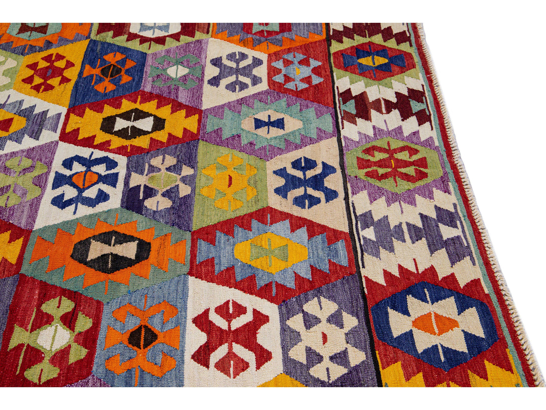 Vintage Turkish Wool Rug 9 X 12