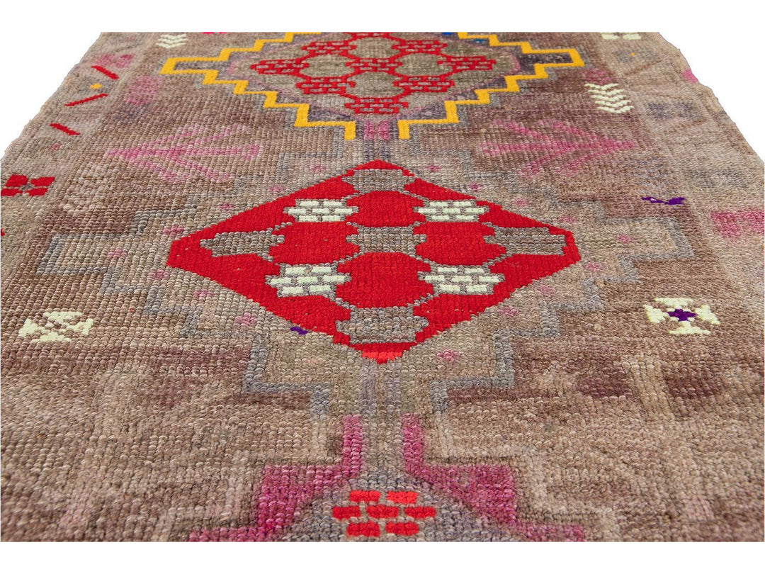 Mid-20th Century Vintage Turkish Wool Runner Rug 3 X 11