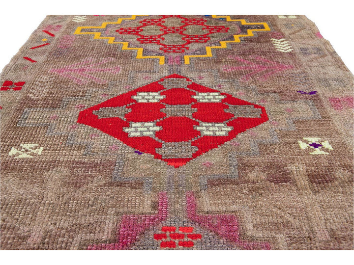 Mid-20th Century Vintage Turkish Wool Runner Rug 3 X 11