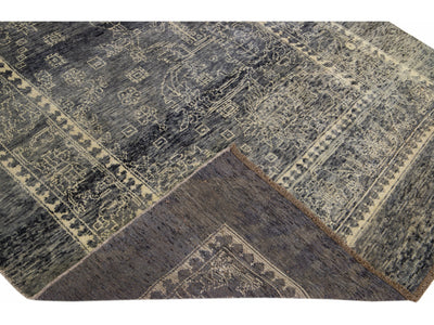 Transitional Revival Wool Rug 6 X 9
