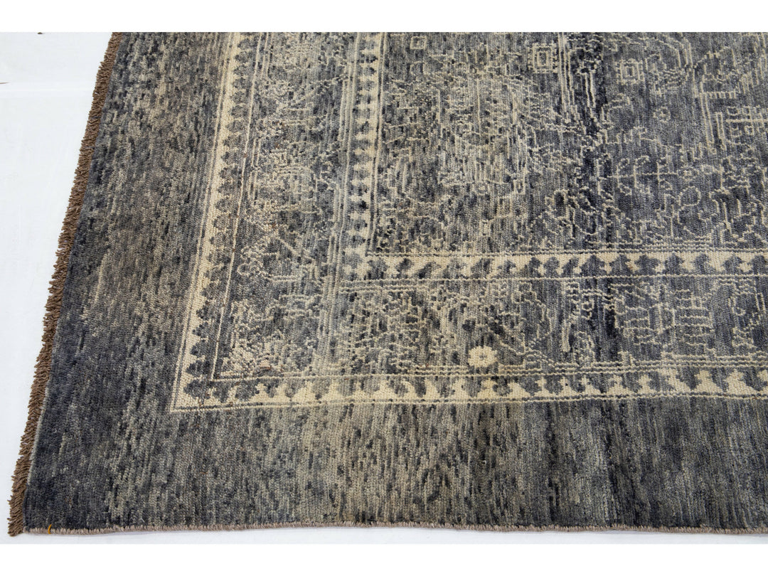 Transitional Revival Wool Rug 6 X 9