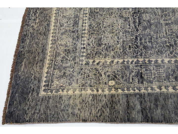 Transitional Revival Wool Rug 6 X 9