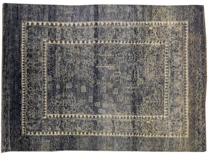 Transitional Revival Wool Rug 6 X 9