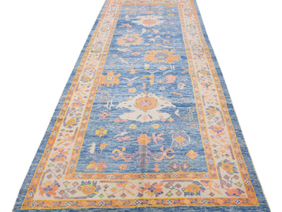 Modern Oushak Wool Runner 6 X 15