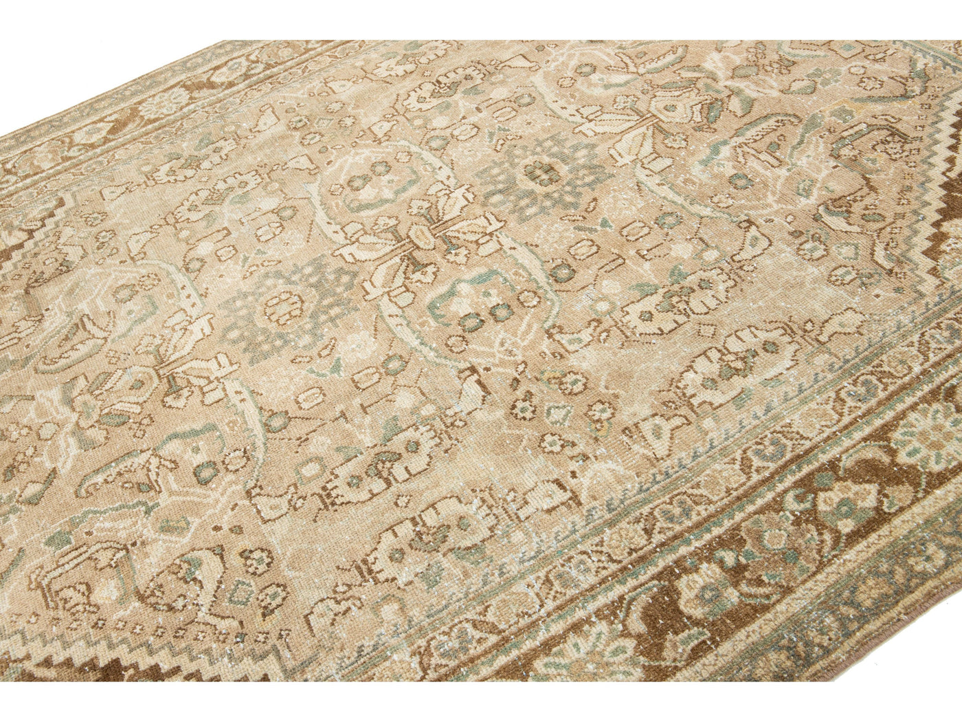 Antique Mahal Wool Rug 7 X 10