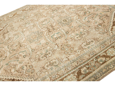 Antique Mahal Wool Rug 7 X 10