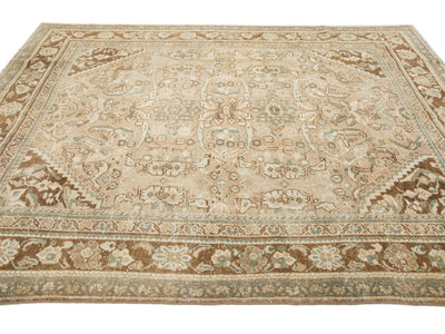 Antique Mahal Wool Rug 7 X 10