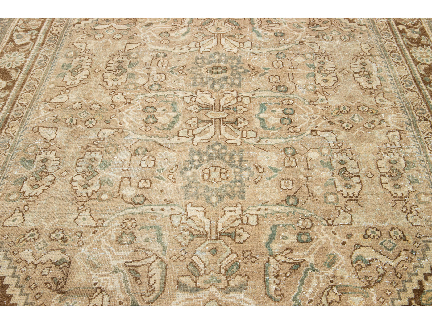 Antique Mahal Wool Rug 7 X 10